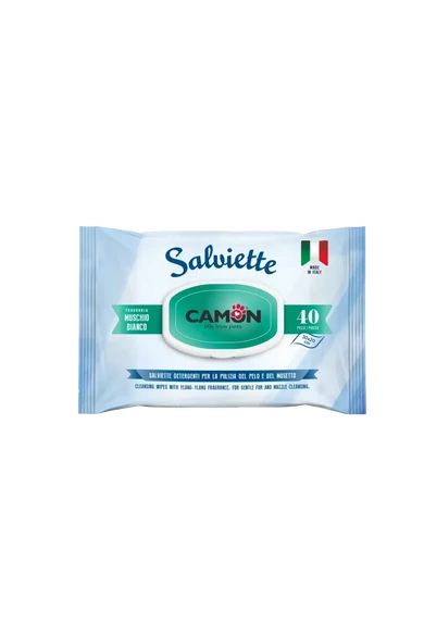 Camon törlőkendő Muscio Bianchi (fehér moha) 20*30 cm 40 db/csomag