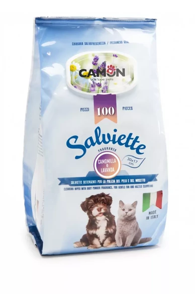 Camon törlőkendő Kamillás levendulás 30*17 cm 100 db/csomag